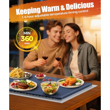 Buy Food Warming Mat with Heat Pad for Safe & Easy Meals