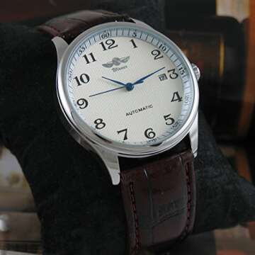 VIGOROSO Men's Automatic Watch with Day Calendar