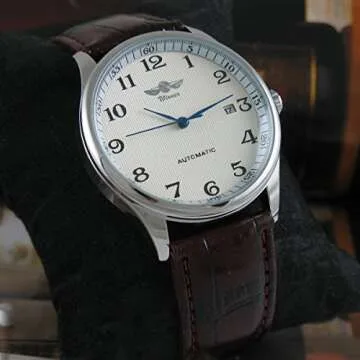 VIGOROSO Men's Automatic Watch with Day Calendar