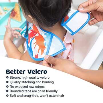 Tiny Twinkle Mess-Proof Baby Bib - Waterproof & Adjustable