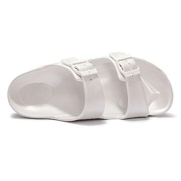 FUNKYMONKEY Women's Adjustable Waterproof Slides Sandals