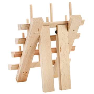 Tosnail 2 Pack 12 Spools Wooden Thread Holder, Small Thread Racks, Thread Organizer for Sewing, Braiding and Embroidery