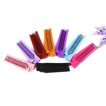 LOUISE MAELYS Portable Travel Folding Hair Brush Compact Pocket Double Headed Anti-static Comb