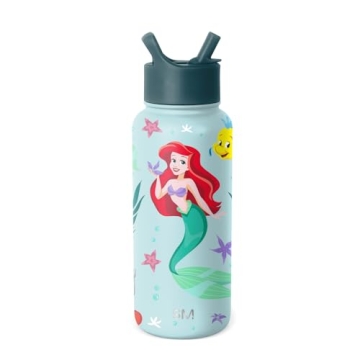 Simple Modern Disney The Little Mermaid Ariel Water Bottle | 32oz Insulated Stainless Steel Thermos ...