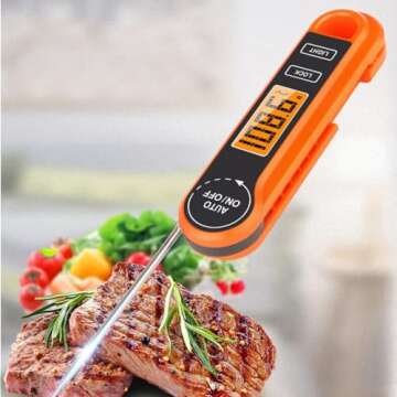Generic Instant Read Digital Meat Thermometer - Perfect for Home Chefs, BBQ Enthusiasts, and Baking ...
