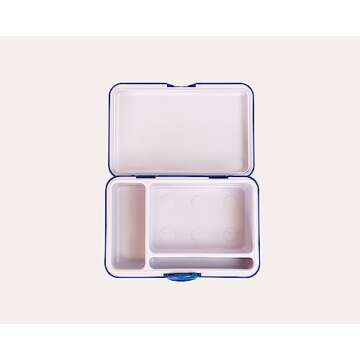 Sesh Case - Secure Stylish Smell Proof Storage Removable Rolling Tray Modular Stash Jars Scoop Accessories Stash Box Gift Set (Blue)