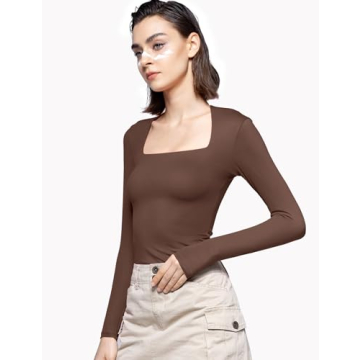 PUMIEY Long Sleeve Shirts for Women - Chic & Comfortable Tees