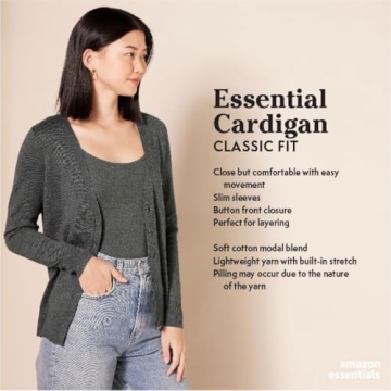 Lightweight V-Neck Cardigan Sweater for Women