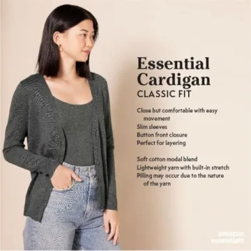 Lightweight V-Neck Cardigan Sweater for Women