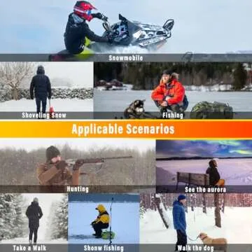 Heated Socks-Heated Socks for Men Women-20000mah Power Bank Heated for Over 12 Hours-Winter Washed Thermal Socks-Foot Warmer for Camping Fishing Hunting Cycling Skiing Skating Hiking Motorcycling