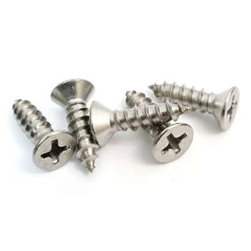 Bolt Dropper #6 x 1/2 Inch Stainless Screws 100 Pack