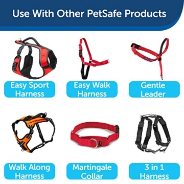 Durable PetSafe Nylon Dog Leash 3/4" Red for All Dogs
