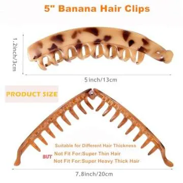 6 Banana Hair Clips for Effortless Hair Styling