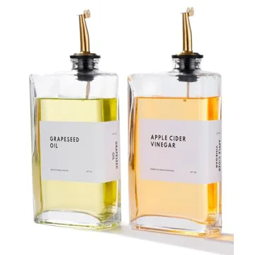 APT 1101 Olive Oil Dispenser for Kitchen, Cooking Oil Dispenser, Oil and Vinegar Dispenser Set, Oliv...