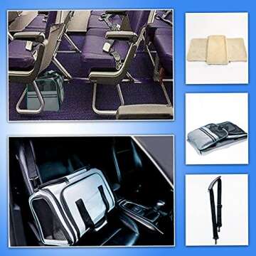 Cat Dog Carrier - Airline Approved Expandable Soft-Sided Pet Carrier with Removable Fleece Pad and Pockets, for Cats/Puppy and Small Animals Large(2 side expandable)