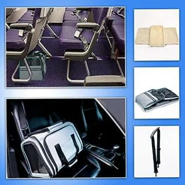 Cat Dog Carrier - Airline Approved Expandable Soft-Sided Pet Carrier with Removable Fleece Pad and Pockets, for Cats/Puppy and Small Animals Large(2 side expandable)