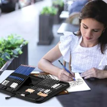 Art Supplies Sketching Kit for All Ages - 42 Pieces