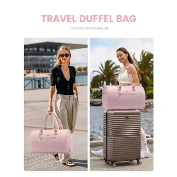 LOVEVOOK Travel Duffle Bag for Women with Toiletry Bag