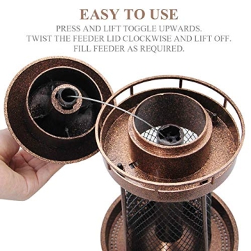 Twinkle Star Lighthouse Bird Feeder for Garden Decoration
