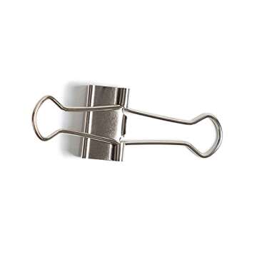 U Brands Small Binder Clips, Metallic Silver, Office Organization Supplies, 19mm, 72 Count