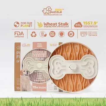 Puzzle Feeder Slow Feeder Dog Bowl for Healthy Eating