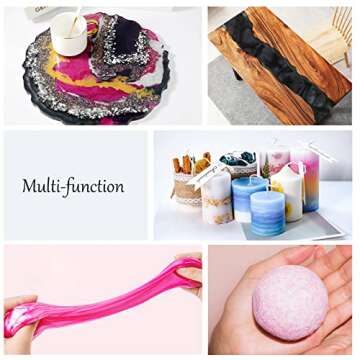 LET'S RESIN Black Mica Pigment Powder, 3.5 Ounces/ 100 Grams Black Mica Powder for Soap Making, Shimmer Resin Pigment Powder for Epoxy, Slime, Bath Bomb, DIY Crafting Projects