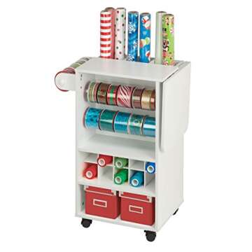 Honey-Can-Do Honey Can Do Craft Storage Cart CRT-06343 White