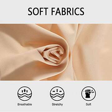 FallSweet No Show High Waist Briefs Underwear for Women Seamless Panties, Pack of 5 (black2beige2pink1, XXL)