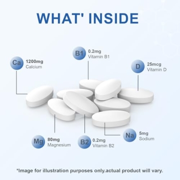 Mellk Calcium Supplement Vitamin D3 Magnesium Mini Tablets