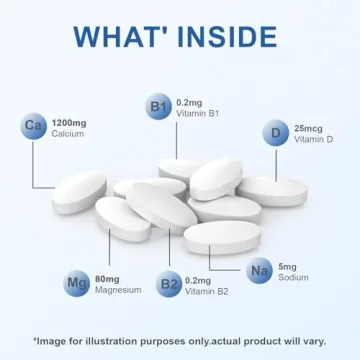 Mellk Calcium Supplement Vitamin D3 Magnesium Mini Tablets