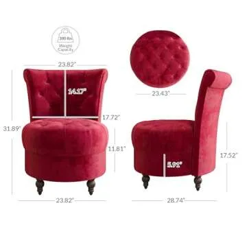 Elegant BELLEZE Throne Royal Chair in Velvet