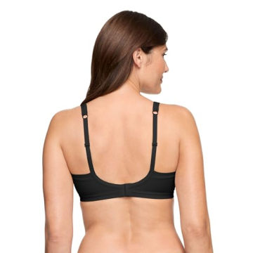 Warner's Womens Blissful Benefits Underarm-smoothing With Seamless Stretch Wireless Lightly Lined Comfort Rm3911w T-Shirt Bra, Black, Medium US