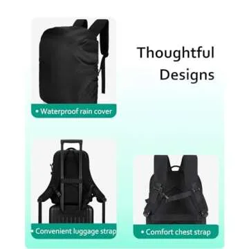 BAGSMART Camera Backpack for DSLR and Laptop Fits 15.6"