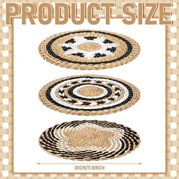 Boho Wall Basket Decor Set of 3 Handmade Elegance