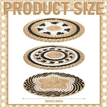 Boho Wall Basket Decor Set of 3 Handmade Elegance