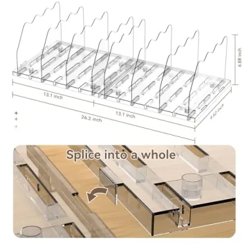 SOYO Adjustable Shelf Divider - Stylish Purse Organizer