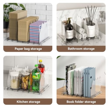 SOYO Adjustable Shelf Divider - Stylish Purse Organizer