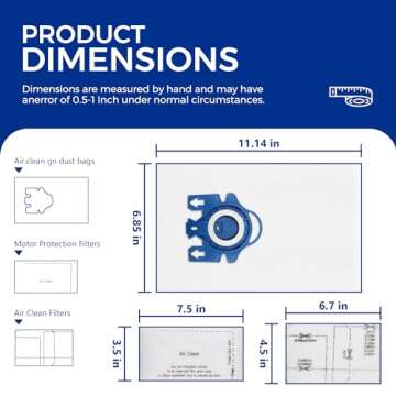 Vacuum Cleaner Bags for Miele C1 C2 C3 Series