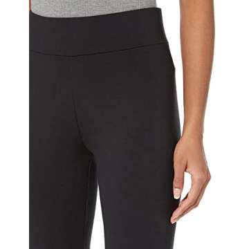 Daily Ritual Women's Ponte Knit Legging, Black, Small