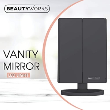 Beautyworks Vanity Mirror with LED Lights and Magnification