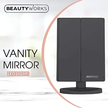 Beautyworks Vanity Mirror with LED Lights and Magnification