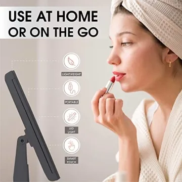 Beautyworks Vanity Mirror with LED Lights and Magnification