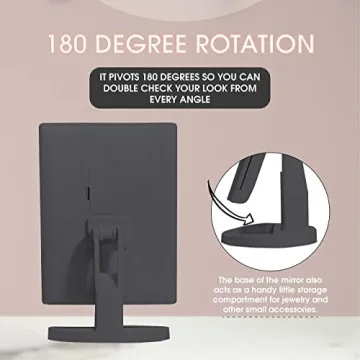 Beautyworks Vanity Mirror with LED Lights and Magnification