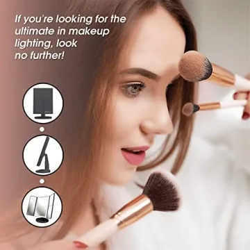 Beautyworks Vanity Mirror with LED Lights and Magnification