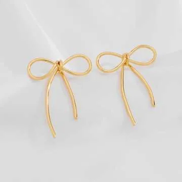 Buy Stunning Gold Bow Earrings for Women Today