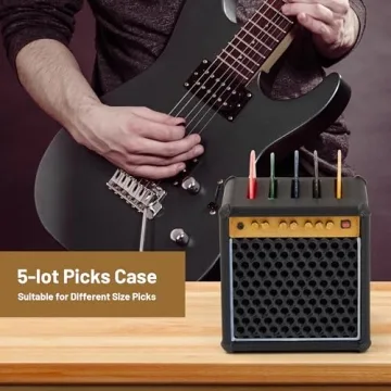 Unique Mini Guitar Amp Pick Holder for Musicians