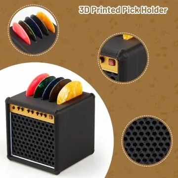 Unique Mini Guitar Amp Pick Holder for Musicians