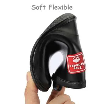 Tree Grandpa Toddler Rain Boots Baby Kids Easy-on Rain shoes Children Waterproof Shoes for Boys Girls(1-6 Years)