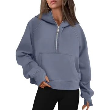 AUTOMET Womens Hoodies Half Zip Sweatshirts Fleece Jackets Tops Oversized Pullover Fall Outfits 2025...