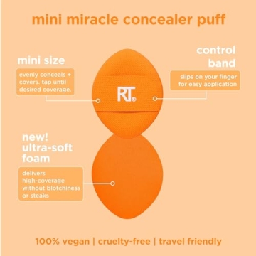 Real Techniques Mini Miracle Puff Trio for Flawless Makeup
